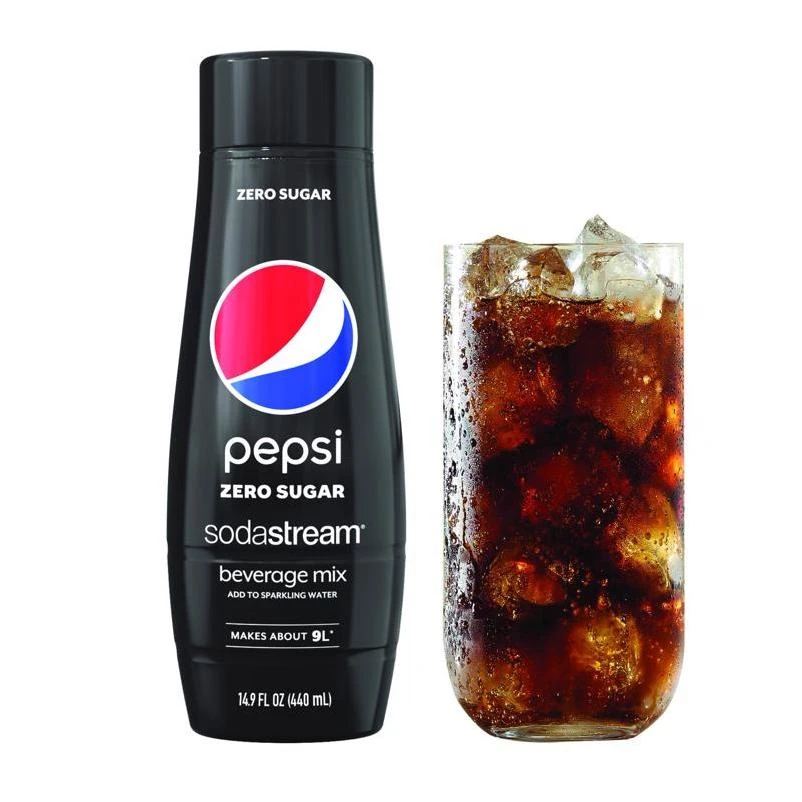 SodaStream Zero‑Sugar Pepsi Mix – 14.9 fl oz Bottle for Sparkling Water