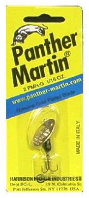 Spinner Lure, Black With Red Dots