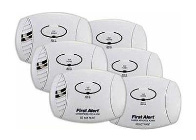 Battery‑Powered Carbon Monoxide Detector – 6 Pack
