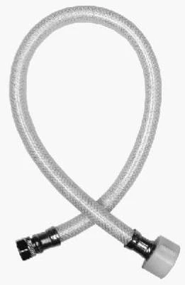 Toilet Connector, Reinforced Poly Vinyl, 3/8 Compression x 7/8 Ballcock x 20 In.