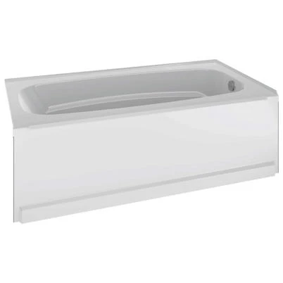 Classic 400 Bathtub, Right Drain, Bright White Gloss, Acrylic, 60 x 32-In.