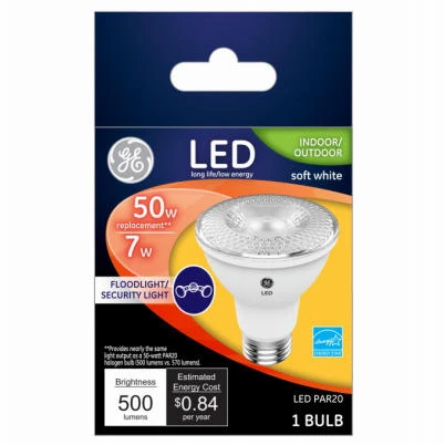 LED Floodlight Bulb, Soft White, 500 Lumens, 7 Watt