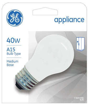 Appliance Light Bulb, Frosted, 435 Lumens, 40 Watt