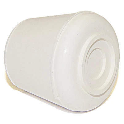 Furniture Leg Tip, Off White Rubber, 3/4-In., 4-Pk.