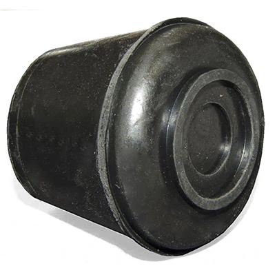 Furniture Leg Tip, Black Rubber, 3/4-In., 4-Pk.