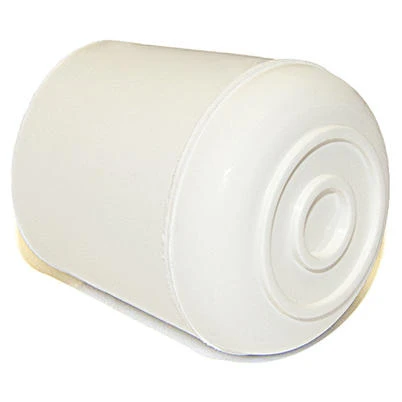 Furniture Leg Tip, Off White Rubber, 1-1/4-In., 4-Pk.