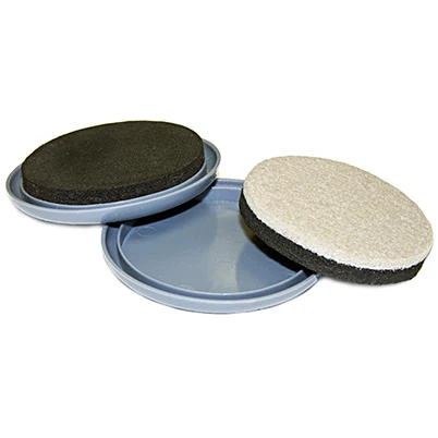 Furniture Glides, 2-In-1 Convertible, Felt, 2.5 - 3-In., 8-Pk.