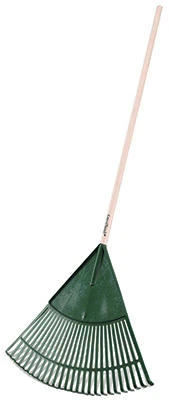 Polyethylene Lawn & Leaf Rake, 24-In. Head