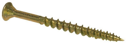 Procrafter Wood Screws, Yellow Zinc, #8 x 1-1/2-In., 100-Pk.