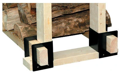 4Pc Log Rack Brackets