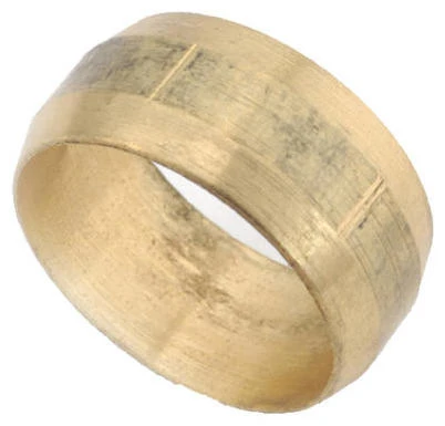Compression Sleeve, Lead Free Rough Brass, 3/16 In.