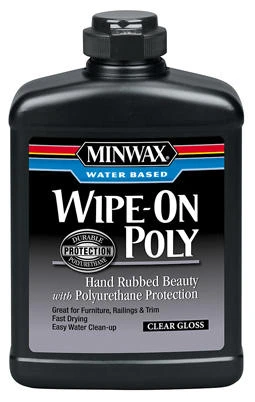 Gloss Water-Based Wipe-On Poly Wood Stain, Pt.