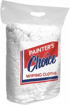 #5 White Cotton Knit Rags, 4-Lb.