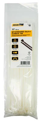 Standard Duty Cable Tie, 11-In., 100-Pk.