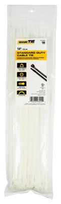 Standard Duty Cable Tie, 14-In., 100-Pk.