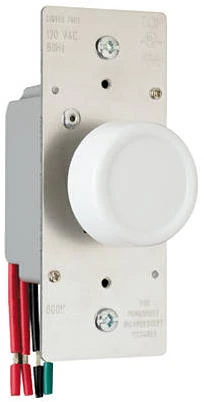 Pass & Seymour 600-Watt Light Almond 3-Way Maximum Rotary Dimmer Switch