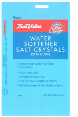 Water Conditioning Salt Crystals, For Extra Coarse Water, 40 Lbs.