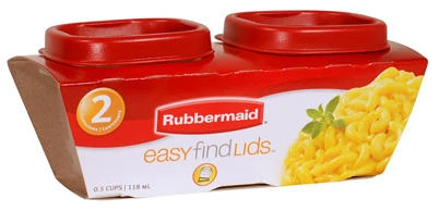 Rubbermaid EasyStore 0.77‑Cup Rectangle Food Storage Containers – 2‑Pack