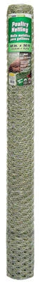 Galvanized Poultry Netting, 1 In. Mesh, 48 In. x 50 Ft.