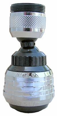 Siroflex Kitchen Swivel Spray Aerator, 360 Degree, Black And Chrome Finish