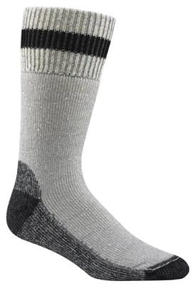 WIGWAM Diabetic Socks, Thermal, Gray & Black, Men's XL