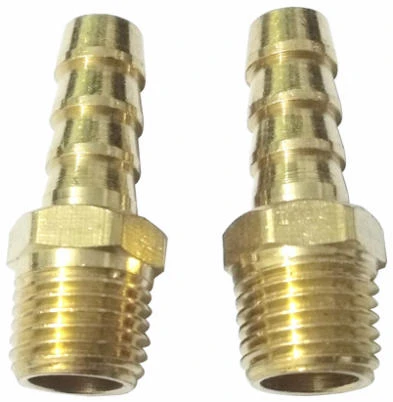 Compressor Hose End, 3/8 Barb x 3/8-In. MNPT, 2-Pk.