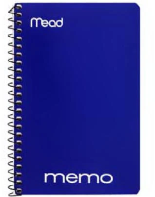 Wire-Bound Memo Book, 4 x 6 In., 40 Sheets
