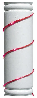 LED Micro Dot Tube Light Set, Red, Battery-Operated, 15-Ft.