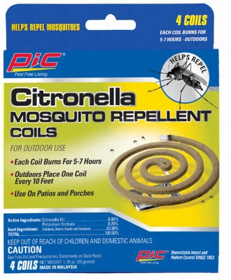 Citronella Coil Mosquito Repellent, 4-Pk.