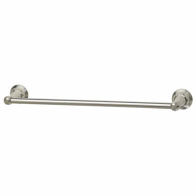 Vintage Towel Bar, Brushed Nickel, 18-In.