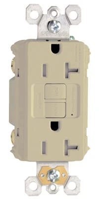 Pass & Seymour GFCI Receptacle, Duplex, 20A, Light Almond