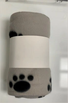 Fleece Dog Blanket, Paw Print in Assorted Colors, 59 x 63 In.