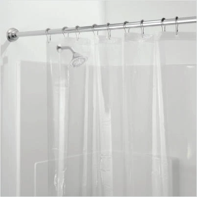 Moda At Home Neat & Tidy Shower Curtain Liner, Clear, 70 x 72 In.