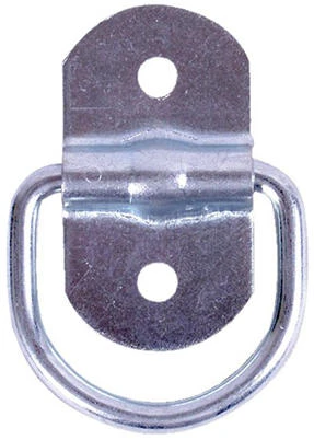Bolt-On D-Ring, 1-1/8 x 1-1/8-In., 2-Pk.