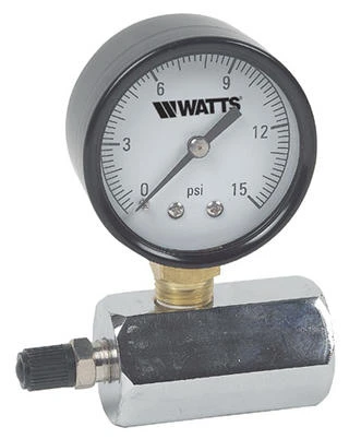 Series Iwth Gas Air Test Assembly Gauge, 3/4 In. Chrome Plated Brass Manifold