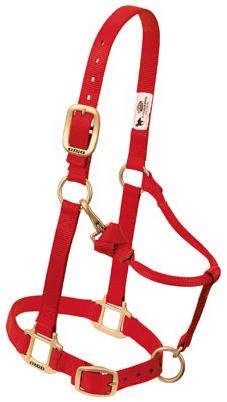 NYLON HALTER ORIG 1" SM RED