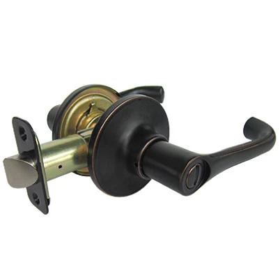 Reversible Milano Privacy Lever Lockset, Aged Bronze