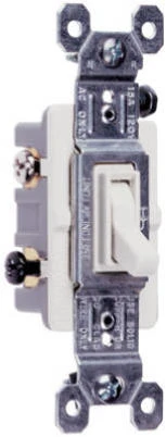 Pass & Seymour 3-Way Toggle Switch, White, 120-Volt, 15-Amp