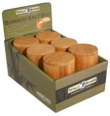 Bamboo Salt Box, Round