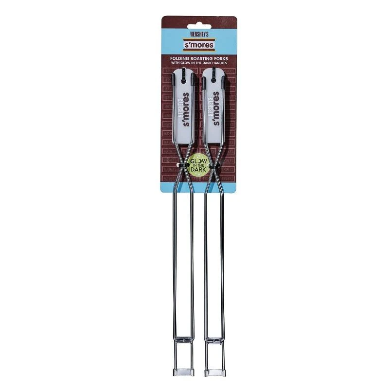 24‑Inch Fold‑Away BBQ Roasting Fork – Heavy‑Duty Stainless Steel Grill Tool