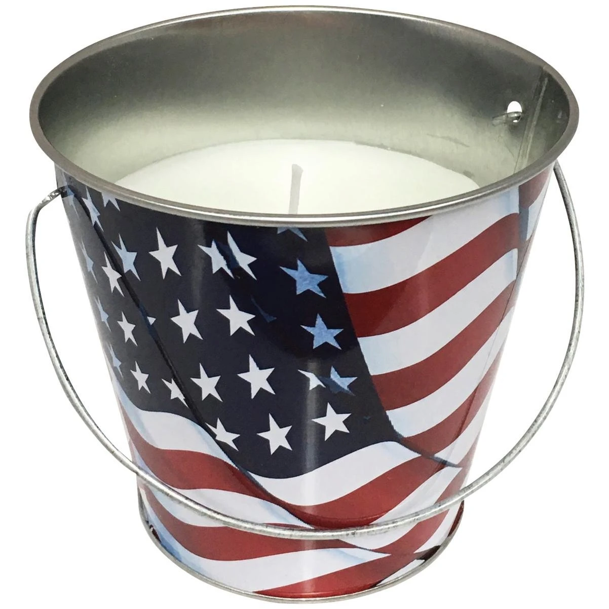 14 Ounce Citronella Candle In Usa Bucket - Perfect For Outdoor Use