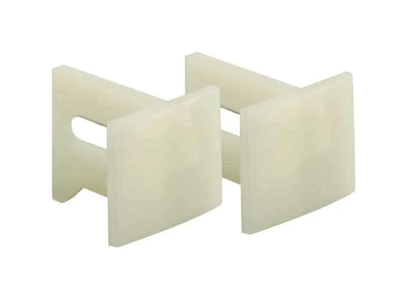 Prime-Line White Plastic Pocket Door Slide Guide 2 pk