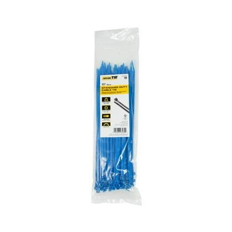 220972 11 in. Standard Duty Cable Tie&#44; Blue - Pack of 100