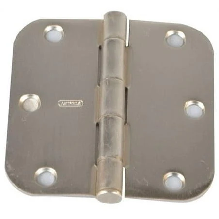 Door Hinges: Stanley-National Hardware Hinges 3-1/2 in. Round Corner Residential Hinge RD741 3.5 RND HGE 1/4RAD