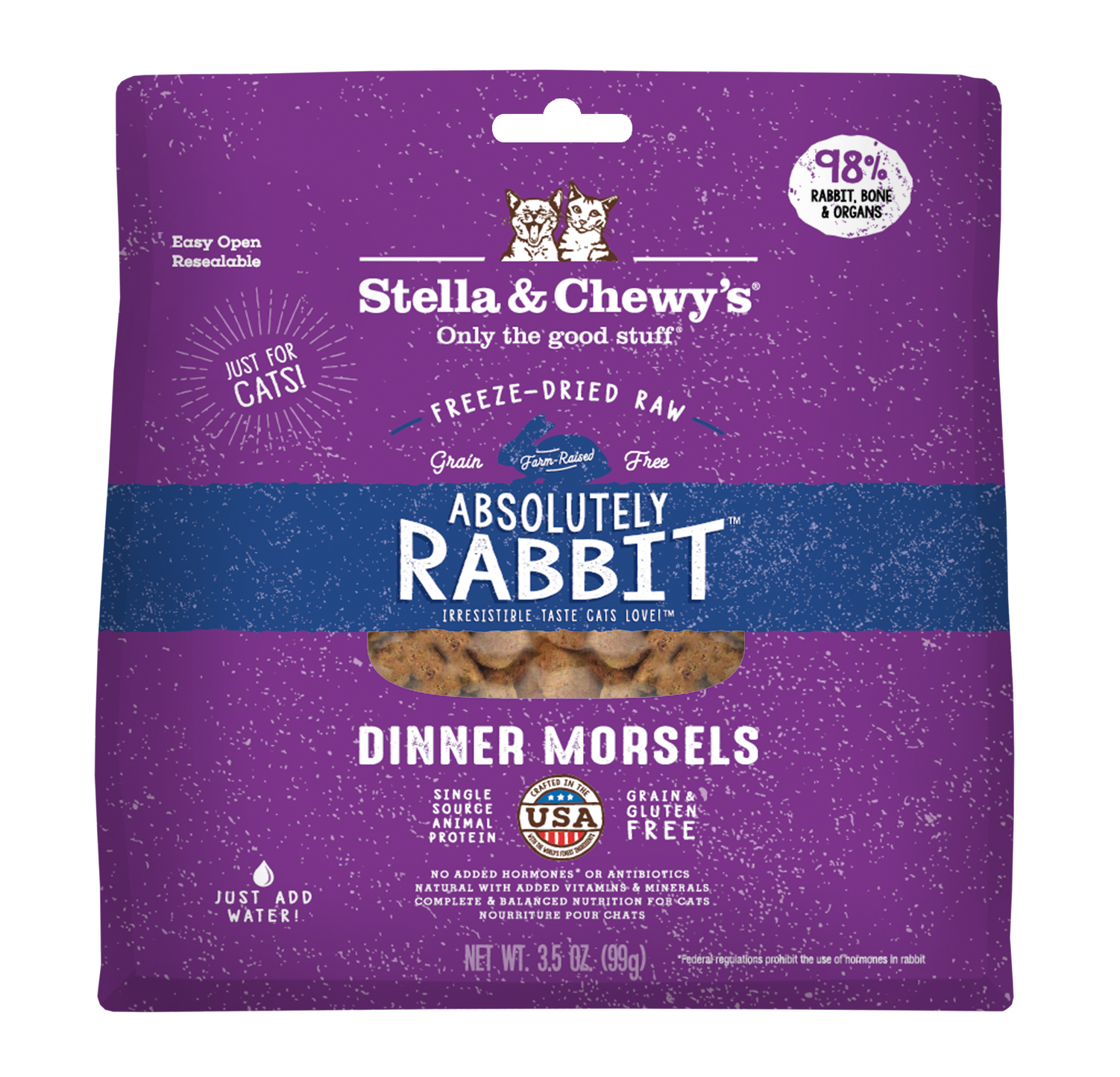 Stella Chewys Freeze-Dried Absolutely Rabbit Morsels - 3.5 oz | Agway ...