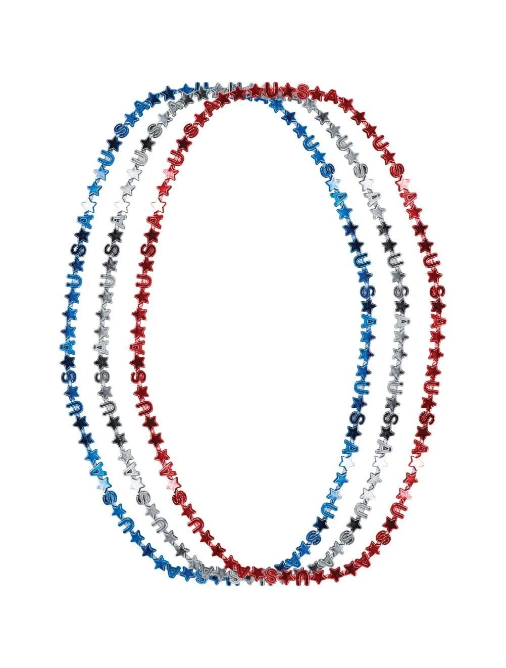 Creative Converting 33 Inch USA Letter Necklace