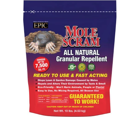 Mole Scram Granular Repellent, 10-Lbs.