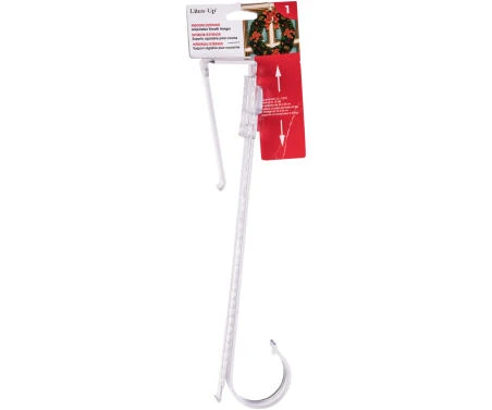 Adjustable Wreath Hanger For Standard Doors, Expands From 13" To 23", Model 72025-1cos