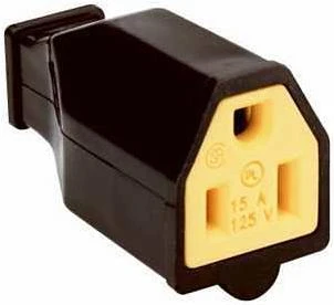 Pass & Seymour 15A Black Residential High-Impact Thermoplastic Connector