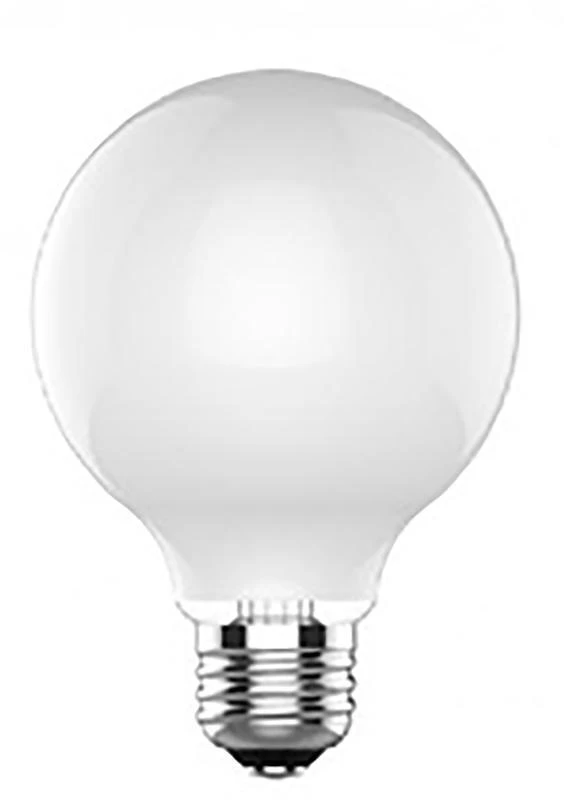 GE 25016 LED Bulb, Globe, 500 Lumens, 5.5 W, G25 Lamp, 60 W Equivalent, E26 Lamp Base, Dimmable, Soft White